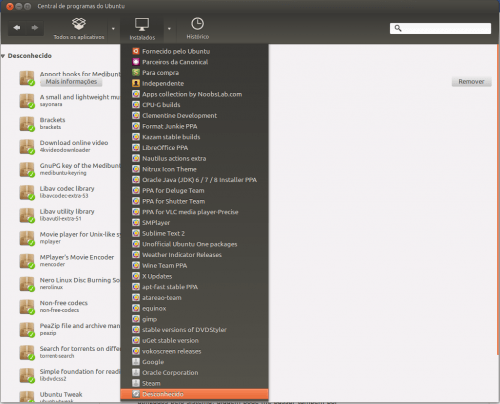 Desinstalar Programas no Ubuntu