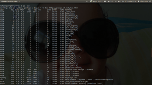 Comando ps -aux